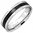 6mm | Stainless Steel 2-tone Spiral Vine Design Comfort Fit Wedding Flat Band Ring