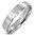 5mm | Stainless Steel Diamond-Cut Striped Step-Edge Comfort Fit Flat Band Ring