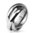 Triple Roll Links Band Ring 316L Stainless Steel