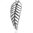 Stainless Steel 2-tone Leaf Long Drop Hook Earrings (pair)