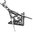 5x3.5cm | Stainless Steel 2-tone Freemasonry Masonic G Compass Pendant