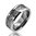 8mm Tungsten Carbide Ring Black Background silver dragon inlay for men and women