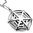 Stainless Steel Spider Web Circle Charm Pendant