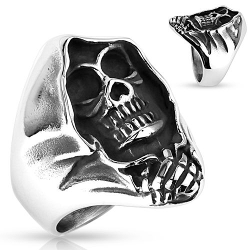 Grim Reaper Stainless Steel Ring
